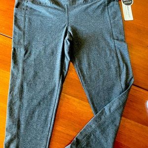 NWT the sweatshirt project yoga exercise Women’s Pant Sz XL Charcoal Grey 16x26